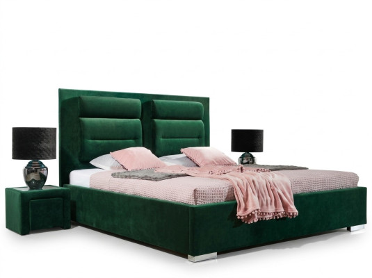 Ontwerper Bed Slaapkamer Bedden Stof Leer Hotel Luxe Bekleding Fluweel