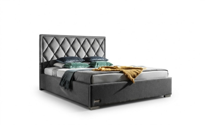 Ontwerper Bed Slaapkamer Bedden Textiel Leder Hotel Luxe Bekleding Zit Stof