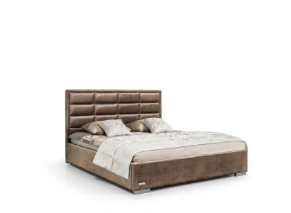 Ontwerper bed slaapkamer bedden textiel leer hotel luxe fluweel bekleding