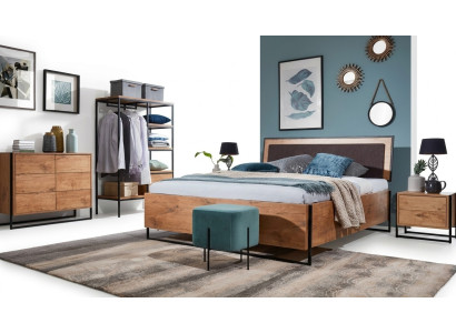 Houten designerbed slaapkamerbedden textiel lederen hotel luxe gestoffeerd