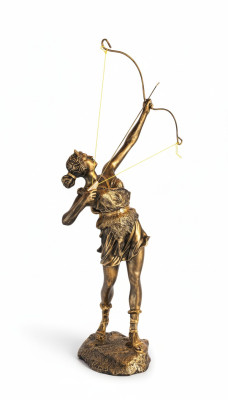 Diana God Boog Pijl XXL Designer Standbeeld Sculptuur Figuur Standbeelden Decoratie