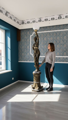 Ontwerper XXL Grote Standbeeld Lamp Staande Lamp Staande Lamp Lamp 227cm