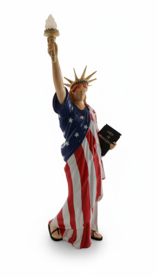 Vrijheidsbeeld XXL 240cm Vrijheidsbeeld Figuur USA Liberty Sculpturen Nieuw 6807