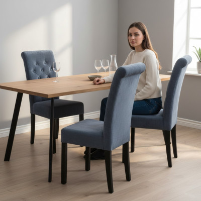 STOEL DECORATIEF HOUT MODERN MASSIEF HOUT EETKAMERSTOEL ONTWERPERSTOEL STOELEN