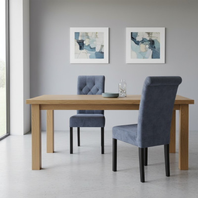 4x Chesterfield Stoel Set Zitkussen Garnituur Eetkamerstoelen met leuning van leer