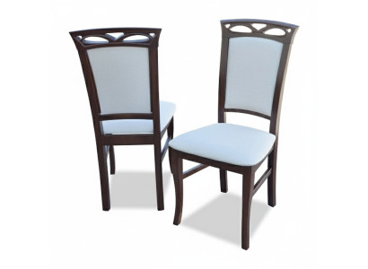 6x Designer stoel set eetkamer - rugleuning gestoffeerde zitstoelen compleet stel