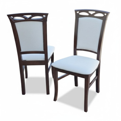 8x Designerstoel set Eetkamer met leuningen Gestoffeerde zitstoelen Compleet meubilair.