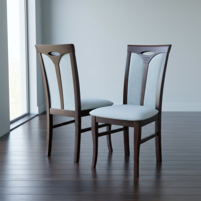 6x Stoel Set Zitkussen Set Eetkamerstoelen Lederen Rugleuning