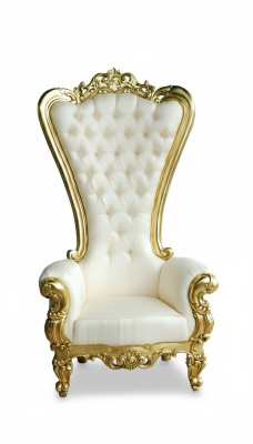 Troonstoel Koninklijke gestoffeerde Chesterfield fluwelen fauteuil in antieke stijl, éénzitter.