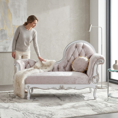 Chaiselongue Chesterfield Récamière antik stil Edle Chaise Longue Sofa Liege Neu Chaiselongue Chesterfield Recamiere in antieke stijl Edel Ligbed Nieuw