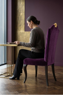 Stoel Troon Fauteuil Set Eetkamer Ontwerper Hout Antieke Stijl Barok Rococo