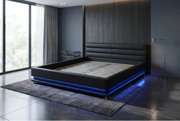 Luxueus lederen design gestoffeerde bedden dubbel modern 140/160/180/200 bed.