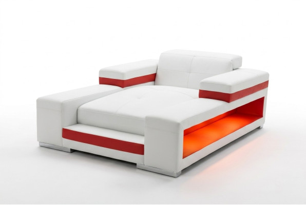 Moderne Lederen Comfort Ligstoel Ligstoel Relaxfauteuil Chaise Longue Ligbed