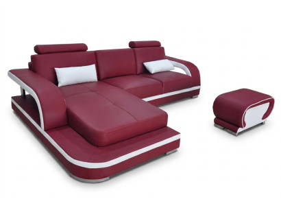 Leder hoekbank bankstel luxe set hoekbanken banken bekleding