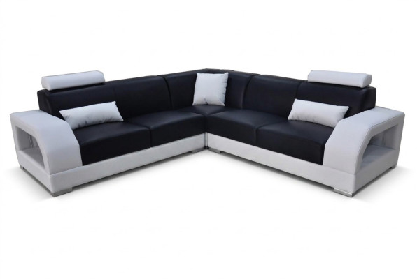 XXL Bank Hoekbank Leer Woonlandschap Set Design Modern Bank L-vorm G8001B  XXL Bank Hoekbank Leren Woonlandschap Set Design Moderne Bank L-vorm G8001B