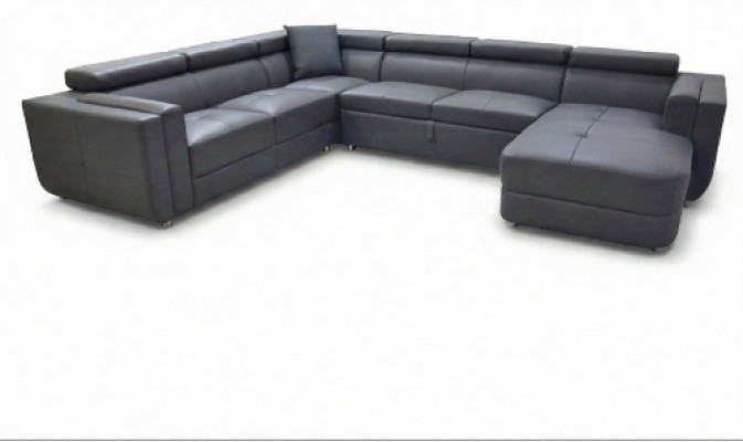 Ontwerper Leren Bekleding Hoekbank Leren Bank Bekleding Hoek Landschapskamer A1186
