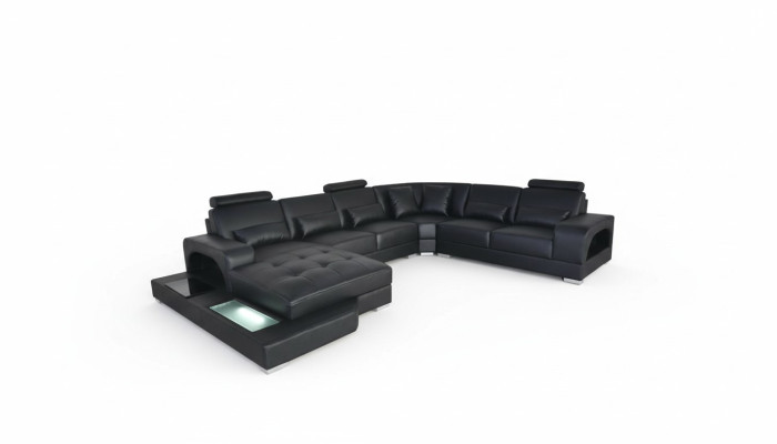 Ontwerp Lederen Bekleding Hoekbank Kamersofa Hoekbanken Landschapsontwerper Woonkamer