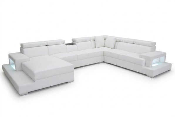 Ontwerp Leren Bekleding Zitkamer Hoek Woongroep Bank XXL Ontwerper