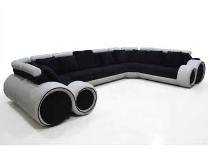 Hoek Leer Modern XXL Bank Woonlandschap Leren Bank U-vorm A1163 +
