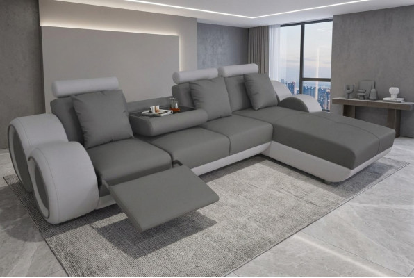 Ontwerp Bank Bank Eck Leder Eck Set Corner Landscape Bekleding L Vorm