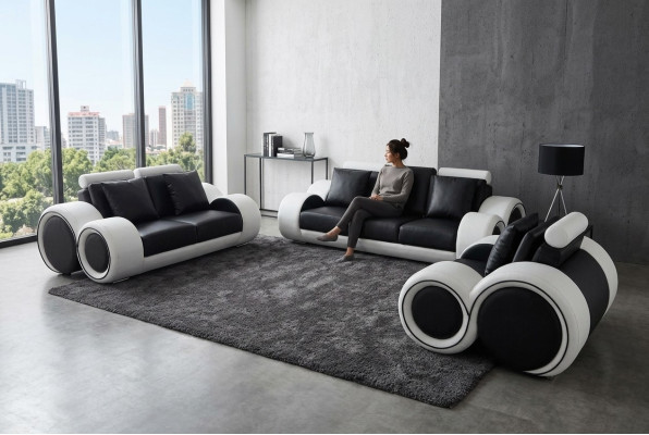 Sofa bankstel zitkussen compleet set 3+2+1 banken ontwerper