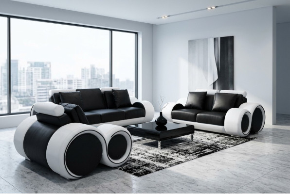 Sofa bankstel zitkussen compleet set 3+2+1 banken ontwerper
