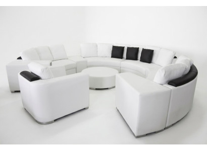 Ronde hoekbank bank XXL Groot Ronde bank woonlandschap U Vorm Ronde bekleding Nieuw