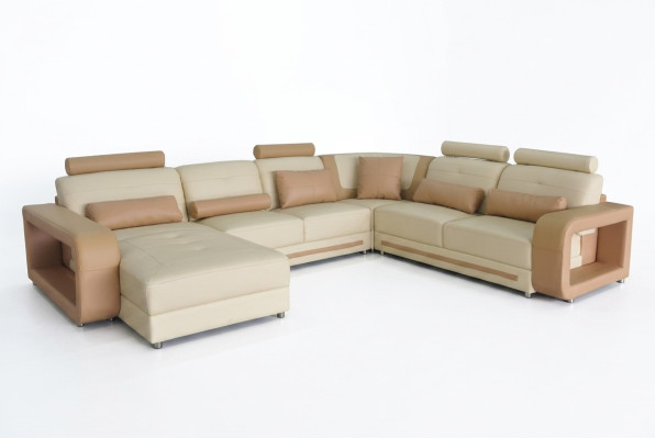 Eckbank Bank Bekleed hoek Woonkamer Landschap Designer banken Textiel A1135