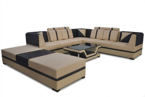 Hoekbank Bank Bank Lederen hoekbank Sofa Sets zetelssemblage