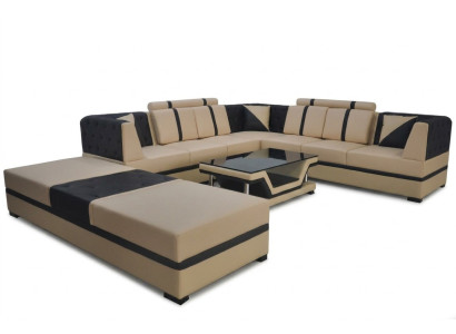 Hoekbank Bank Bank Lederen hoekbank Sofa Sets zetelssemblage