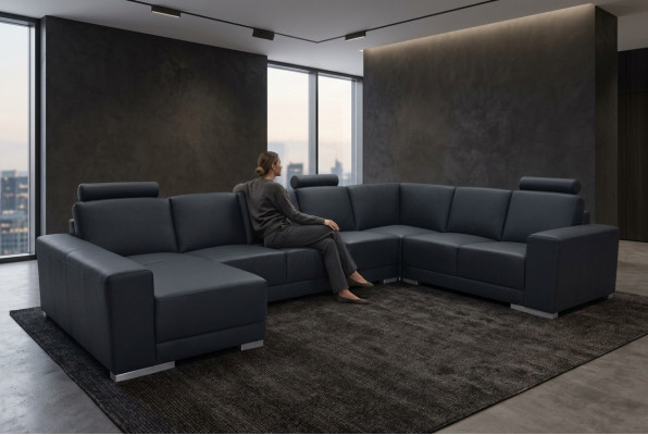 Eckbank Bank Bekleding Hoek Woonkamer Decor Landschap Designer Banken
