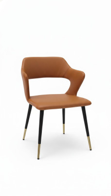 Ontwerp fauteuil metaal gestoffeerd lounge clubstoel zitplaats ontspan luxe kamer wacht nieuw