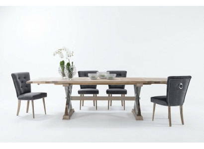 Chesterfield Designer stoel met klopper eetkamerstoelen gestoffeerde zitplaatsen