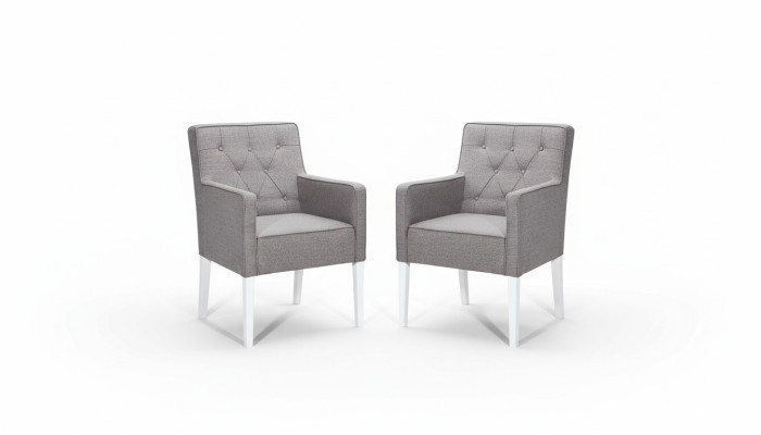 Chesterfield stoel Set 2x Fauteuil Garnituur Zitkussen Fluweel Nieuw Stoelen Groep