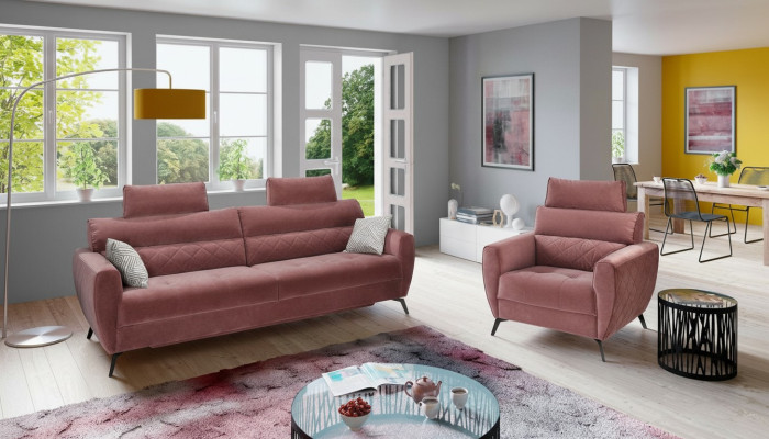 Lederen designbank gestoffeerde zit 2+1 sofa sets kunstleren set nieuw