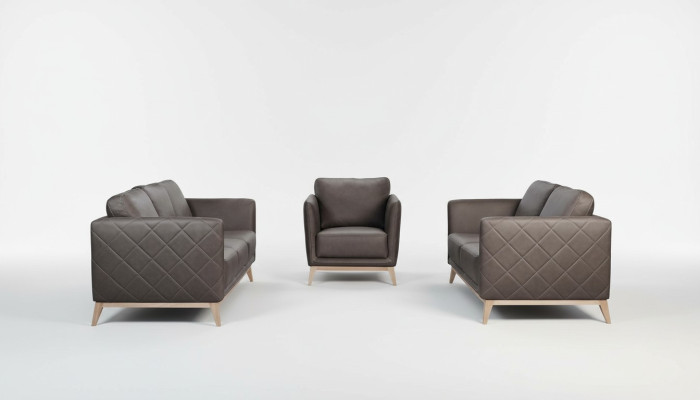 Ontwerp Bank Bekleding Zitgroep Bankstellen Textiel Nieuw 2+1 Zits Stof