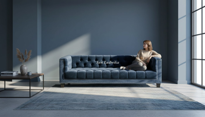 Elegante design bank gestoffeerde Chesterfield bank bankstellen banken driezits fluweel
