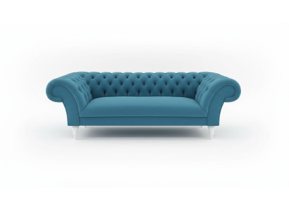 Textiel 3-zits Blauw Stof Ontwerp Bank Bekleding Bankstellen Modern Bank Chesterfield