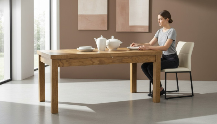 Tafel Klassieke eettafel Houten rustieke eettafel Tafels Eetkamer