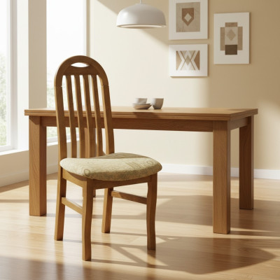 Eetkamer groep set stoel set zitkussen woonkamer hout 6x stoelen.