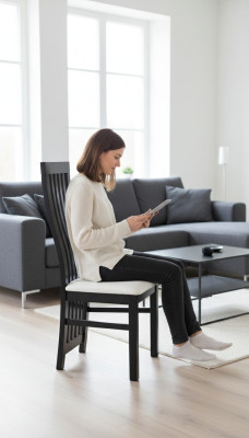 Stoel 2x Stoelen Groep Set Woon- Eetkamer Meubilair Hout Moderne Stijl