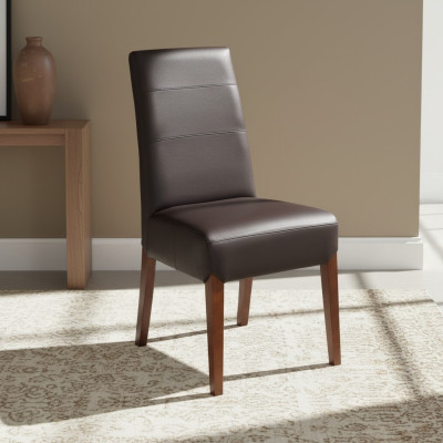 Zet 6x massief houten leren stoelen eetkamerstoel designstoelen eetkamerstoelen.