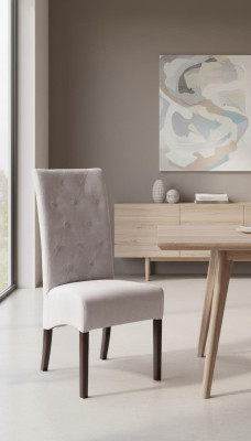 Gepolsterde eetkamerstoelen Chesterfield 4x Stoelgroep Stoelenset