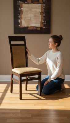 Stoel 2x Stoelen Groep Set Woon Eetkamer Garnituur Hout Stijl Textiel Nieuw