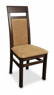 Stoel 6x Stoelen Groep Set Woon- Eetkamer Garnituur Hout Leun Textiel Leer
