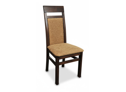 Stoel 6x Stoelen Groep Set Woon- Eetkamer Garnituur Hout Leun Textiel Leer