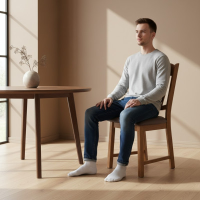 Ontwerp 4x Stoelen Set Horeca Nieuwe Eetkamer Stoelenset Fauteuil Bekleding Groep