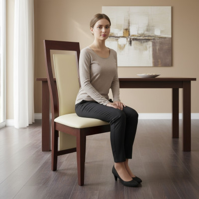 Ontwerp 6x Restaurant Stoel Set Eetkamer Stoel Groep Gestoffeerde Stoelen