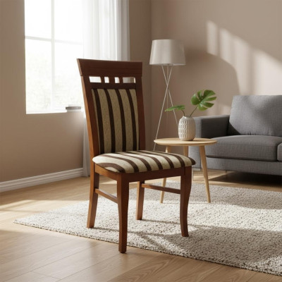 2x Set massief houten stoelen groep ontworpen stoelen eetkamer nieuw wonen