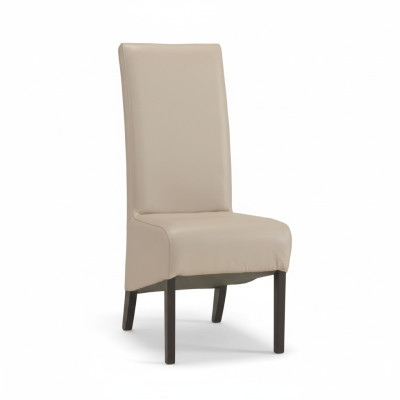 Stel 6x Stoelen Stoel Ontwerp Hout Leer Beklede stoelen Gastro Eetkamer Groep